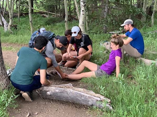 Medical students train in wilderness medicine in the White Mountains near the Mayo Clinic campus in Scottsdale, Arizona.