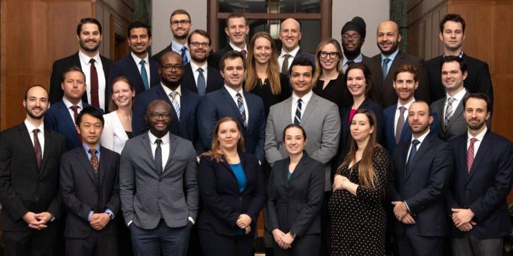 Group photo of Mayo Clinic neurosurgery graduates