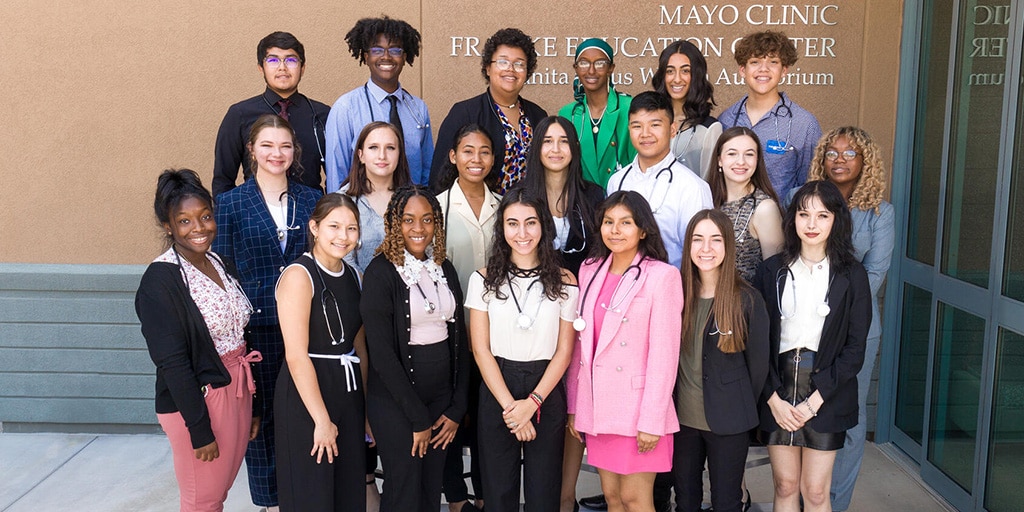 Students in the 2022 CARES program at Mayo Clinic in Arizona