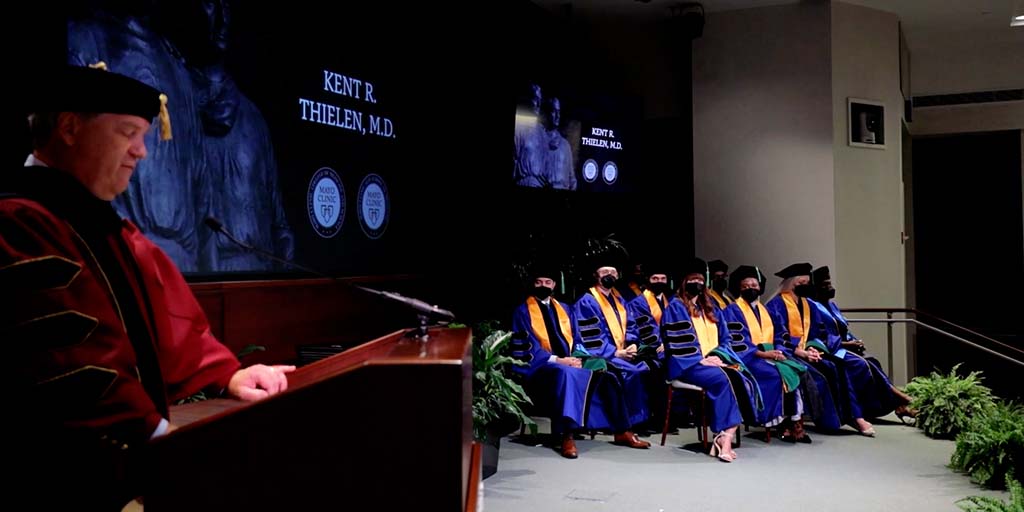 Kent Thielen, M.D., CEO of Mayo Clinic in Florida at 2022 commencement