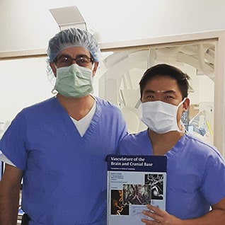 Dr. Rabih Tawk (left) with Dr. Lee (right)