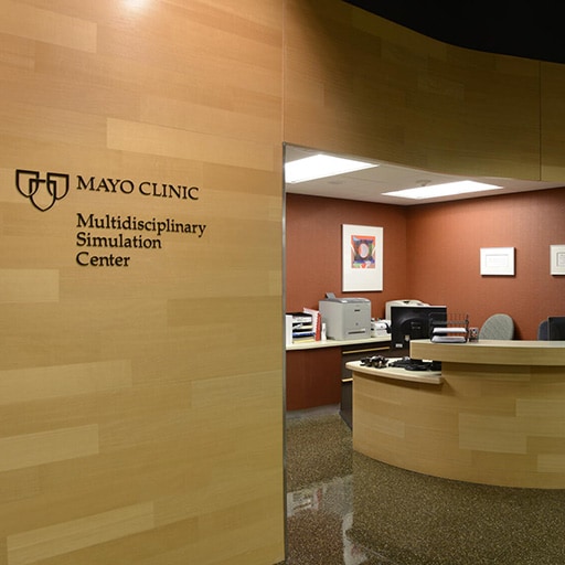 Entrance of the Simulation Center at Mayo Clinic in Minnesota