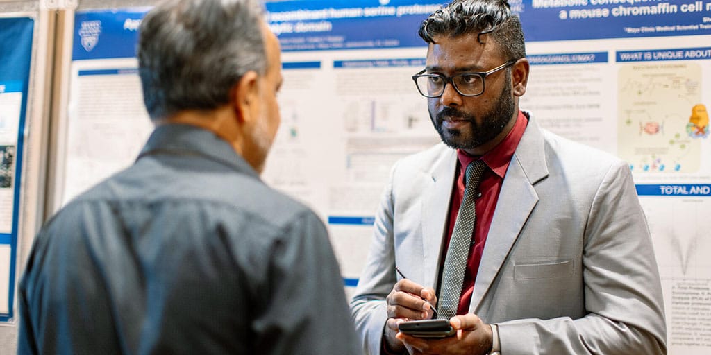 Mayo Clinic graduate students present research posters at the 2023 Research Symposium