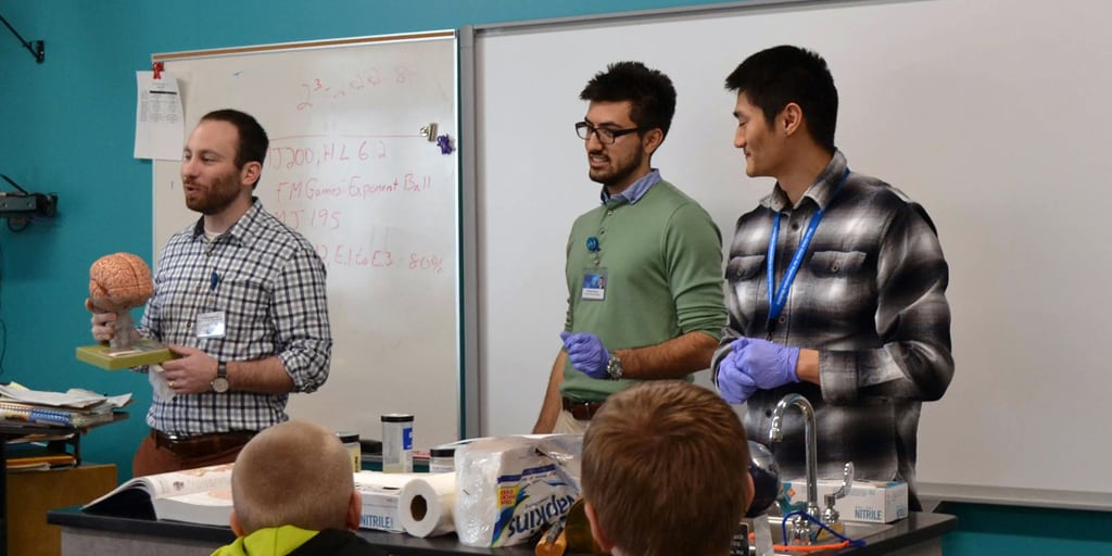 Mayo Clinic Brainwaves members Jeremiah Joyce, Nickolas Goranov, and Mark Li