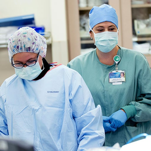 Mayo Clinic perioperative nurses in a hospital room