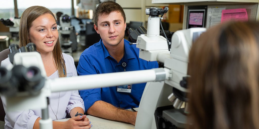 Mayo Clinic cytotechnology students discuss the curriculum