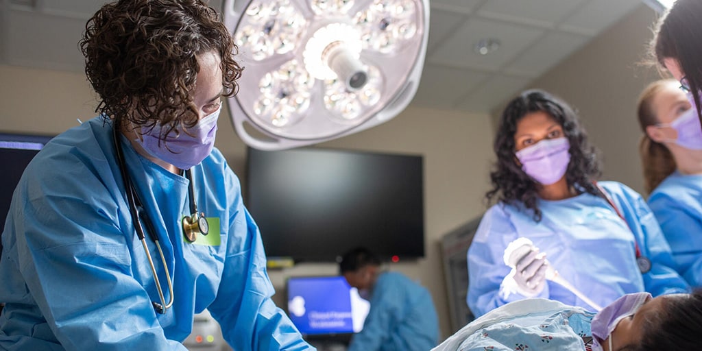 Pharmacist working in emergency medicine at Mayo Clinic in Rochester, Minnesota.