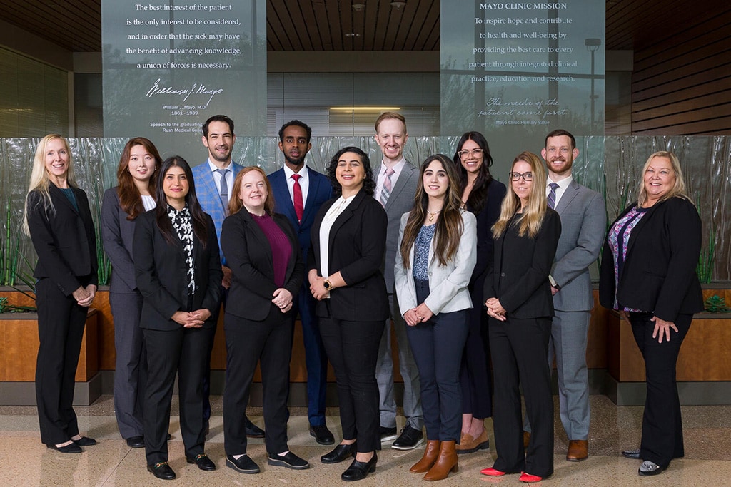 Twelve people from the Adult Neurology Residency in Phoenix, Arizona, posed for a group photo.