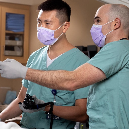 An esophageal diseases trainee performs a procedure at Mayo Clinic in Arizona.