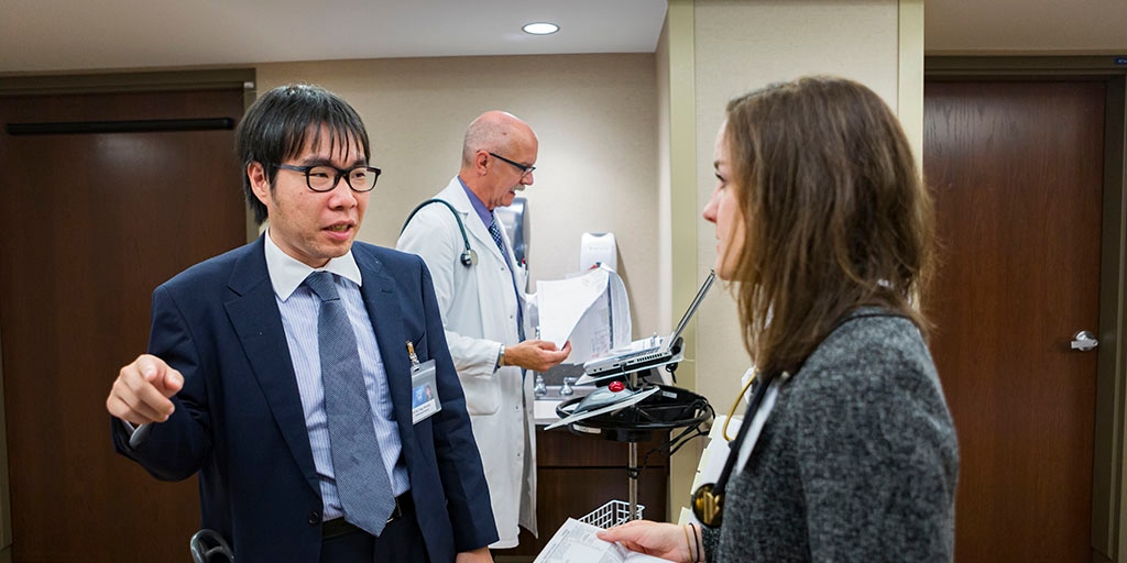 Mayo Clinic cardiology fellow Chi Yui Yung, M.B.B.S., and cardiologist Shannon M. Dunlay, M.D., M.S.