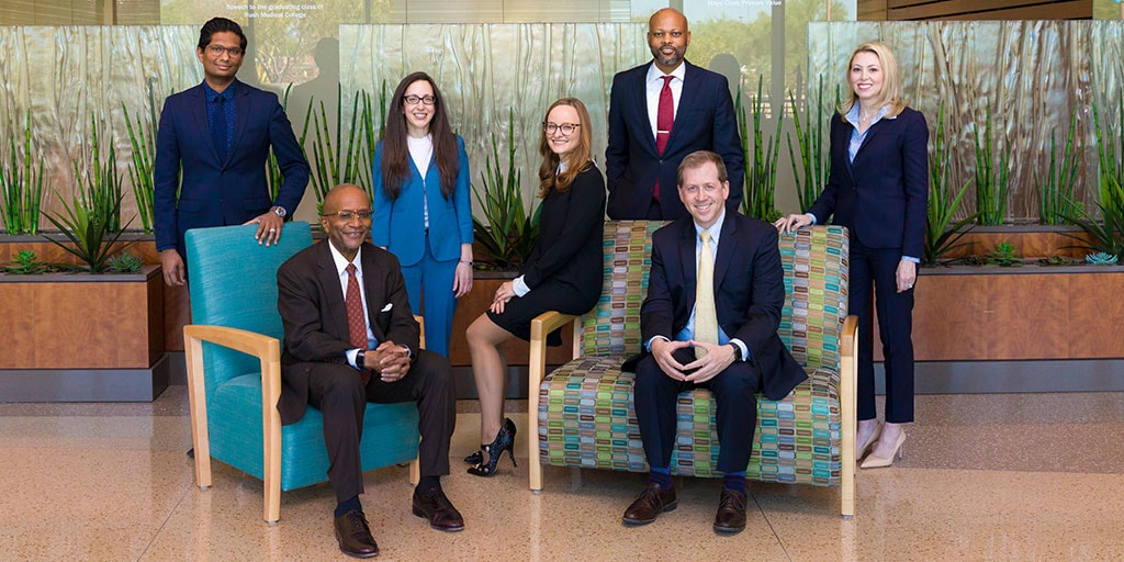 Group shot of faculty members in the Cardiology, Advanced Heart Failure and Transplant Cardiology Fellowship at Mayo Clinic in Arizona