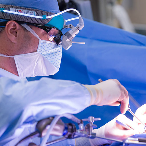 Cardiovascular surgeon in the operating room