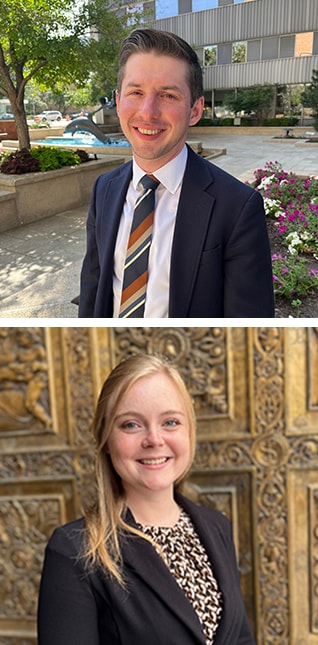 Headshots of John Welby, M.D. and Kendal Weger, M.D.