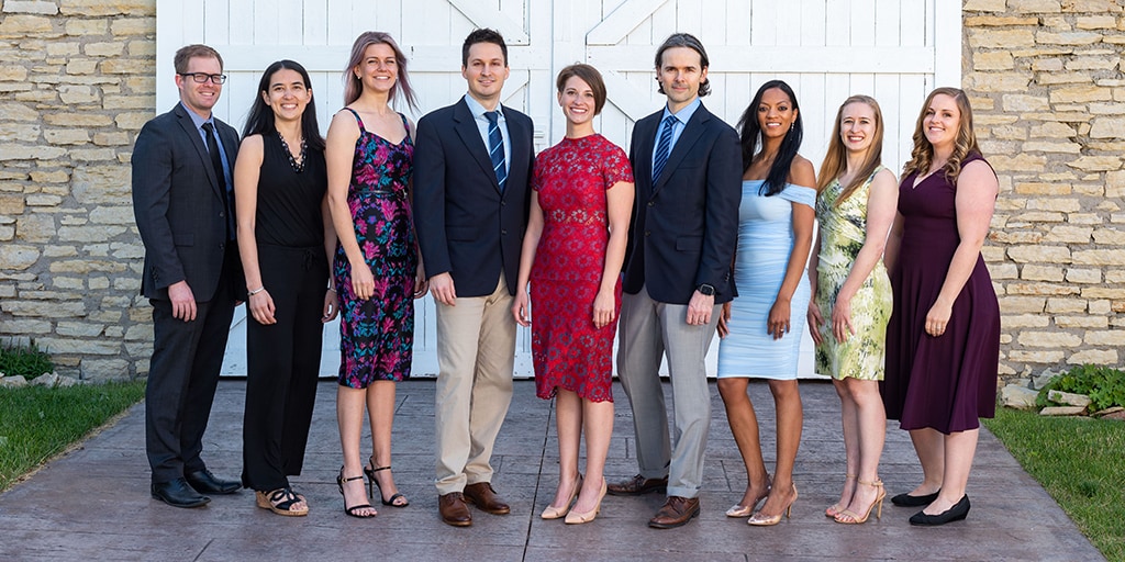 Group picture of alumni in the emergency medicine residency
