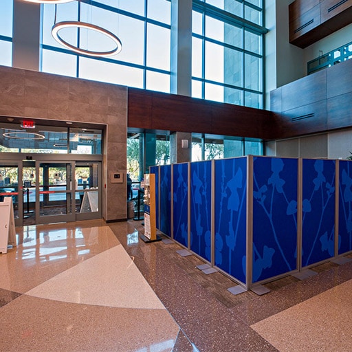 Hospital lobby at Mayo Clinic in Phoenix, Arizona.