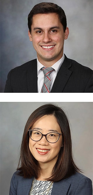 Gastroenterology Fellowship's program directors Douglas Simonetto, M.D. and Iris Wang, M.D.