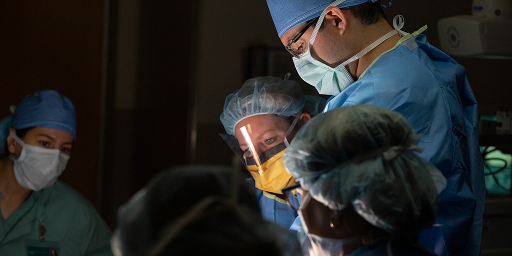 Mayo Clinic surgeons in operating room