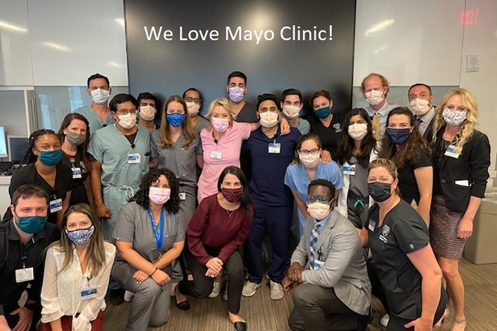A group photo of the residents in the Mayo Clinic Internal Medicine Residency.