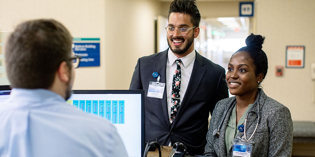 Mayo Clinic internal medicine physicians in the office