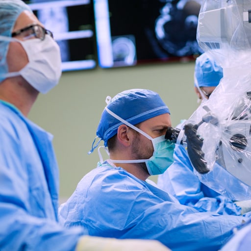 Mayo Clinic neurotologists performing surgery