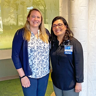 Two chief residents in the Pediatric and Adolescent Medicine Residency program in Rochester, Minnesota.