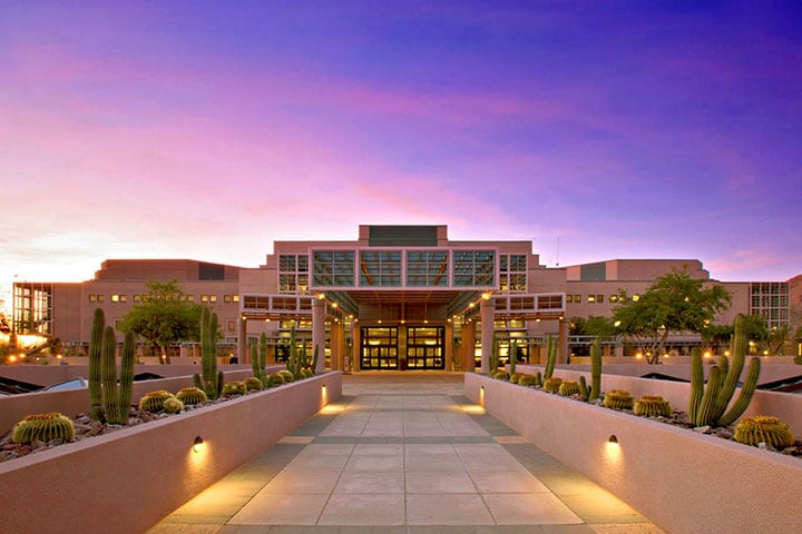 Mayo Clinic entrance in Scottsdale, Arizona