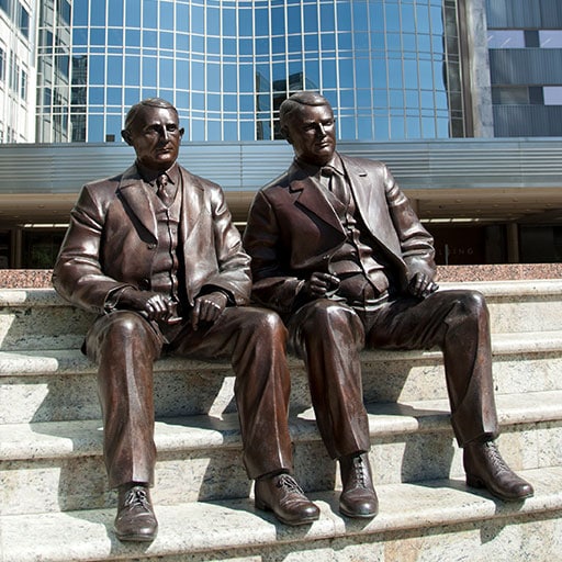 My Brother and I statue at Mayo Clinic